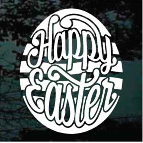 Happy Easter Egg Decals & Window Stickers Decal Junky