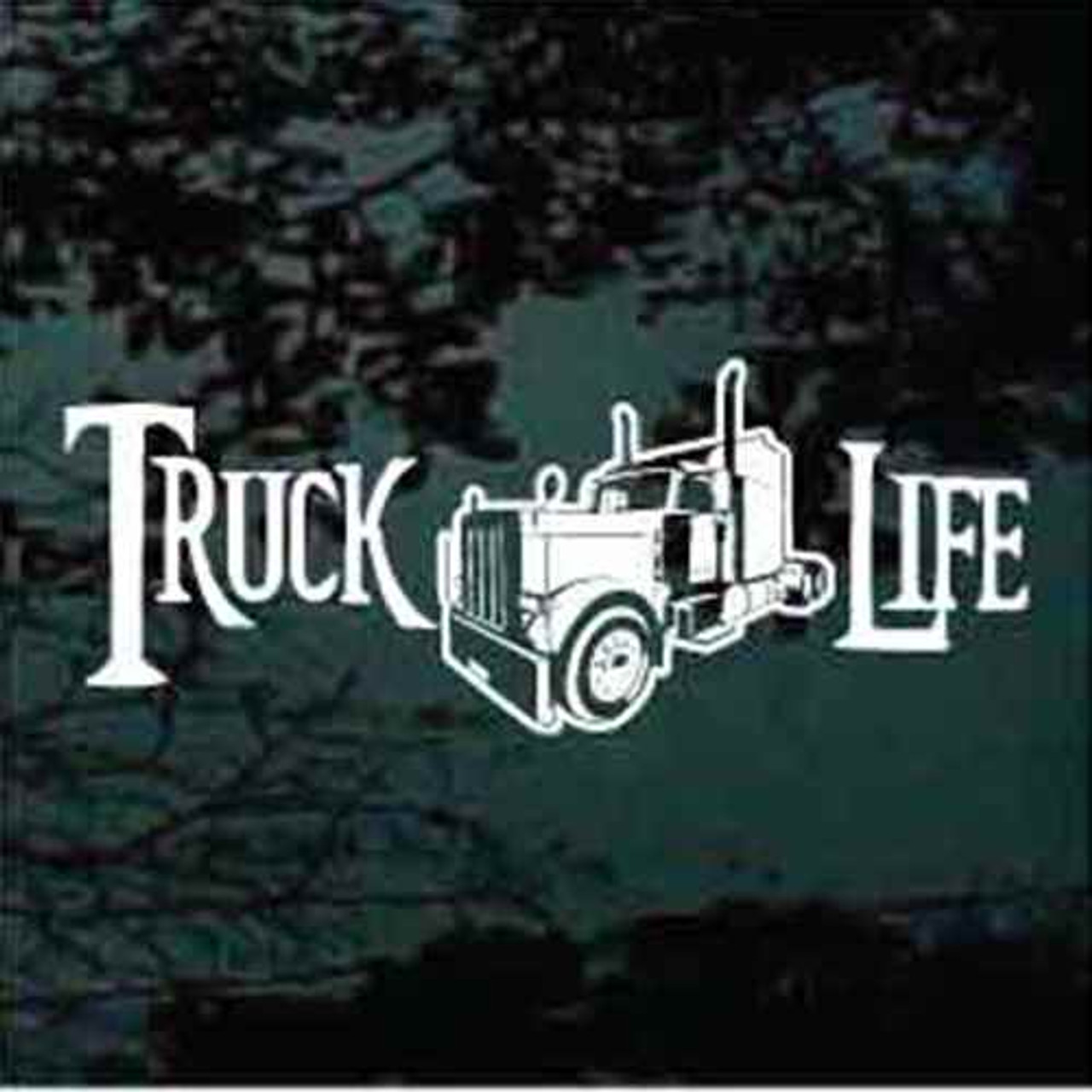  RUNNING L8 Trucker Life - Semi Truck, 18 Wheeler, Driving,  Professional Driver, Essential Worker Vinyl Sticker for Window of car, Van,  Truck, White : Automotive