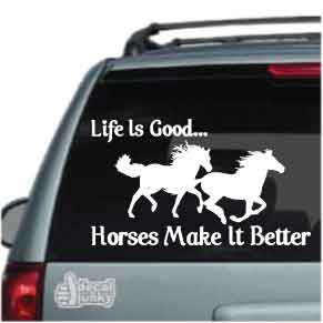 Portachiavi 'Life Is Good But Horses Make It Better' In Acciaio Inossidabile – Regalo Per Amanti Dei Cavalli