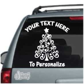 Whimsical Christmas Tree Decals Decal Junky