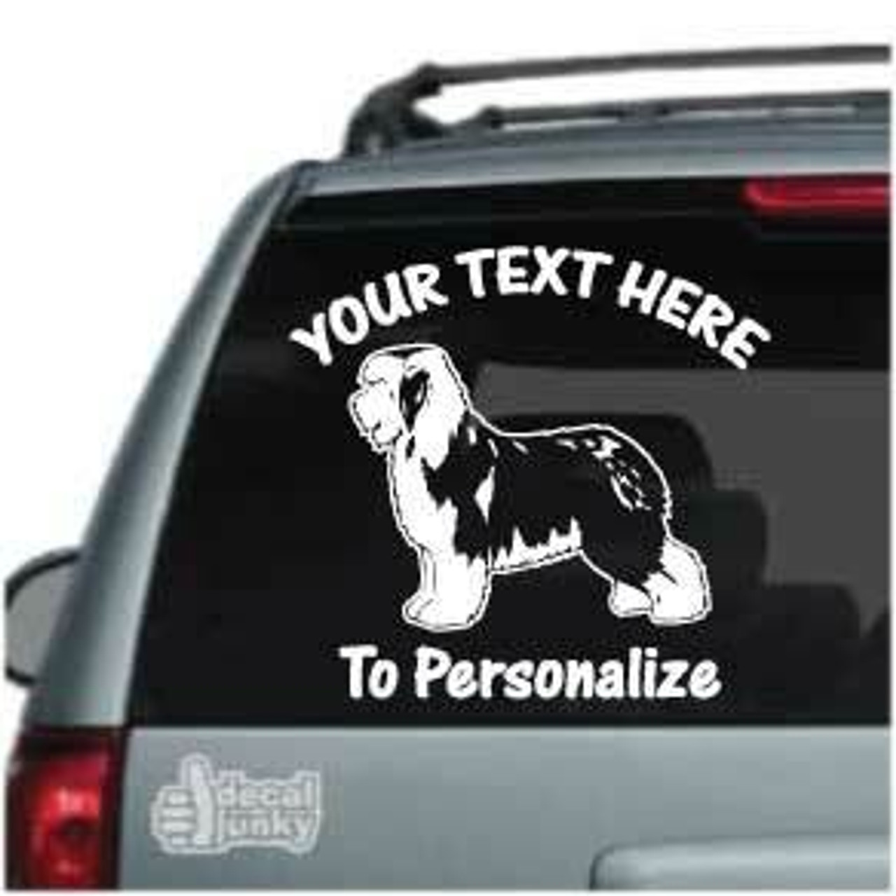 Old english sheepdog with tail (grey) Sticker for Sale by KiwiJP