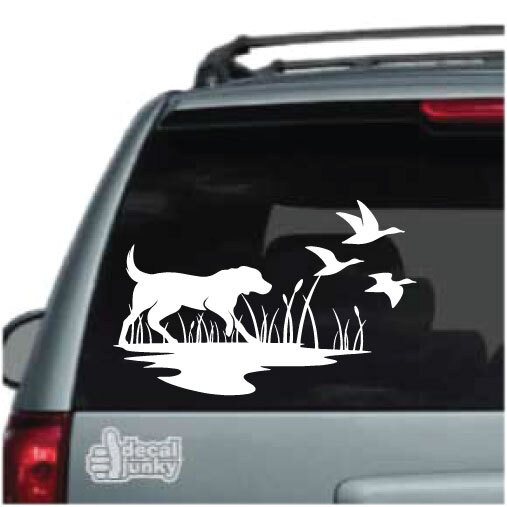 thumbnail image 2 of Hunting Dog Vinyl Decal - Car Window Laptop Wall Sticker - Hunter Duck Season 2 of 6