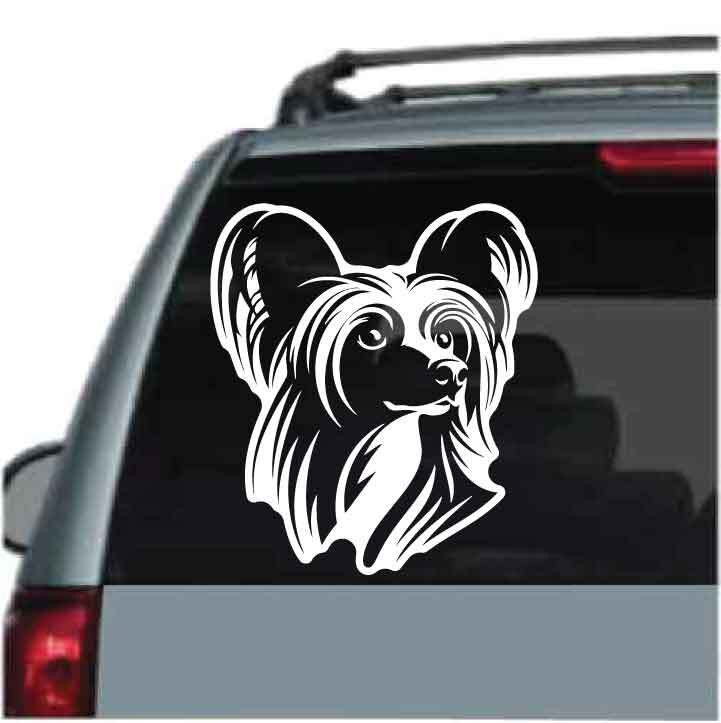 Chinese Crested Dog Decals