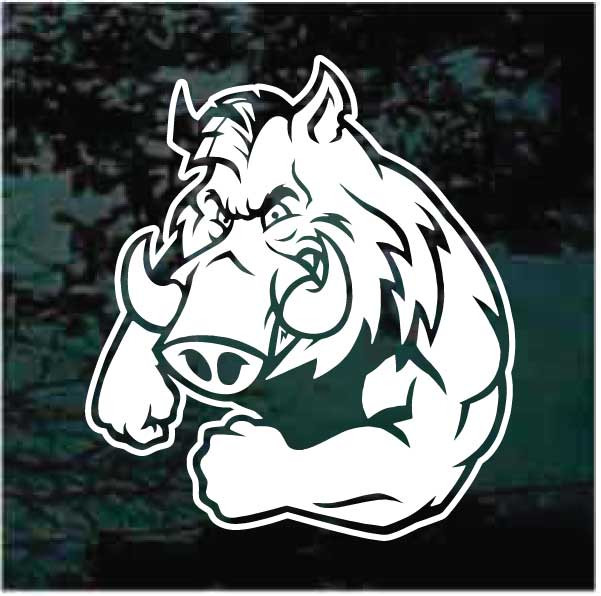 Tough Razorback Decals & Car Window Stickers Decal Junky