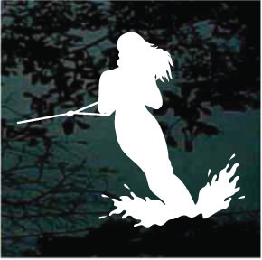 Water Skiing 02 Decals & Car Window Stickers Decal Junky