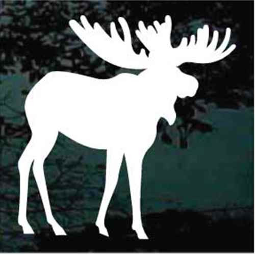 Large Moose Silhouette Car Decals & Window Stickers Decal Junky