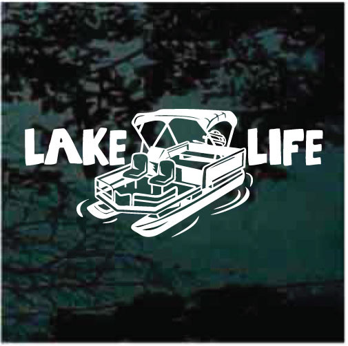 Lake Life Pontoon Boat Decals & Stickers Decal Junky