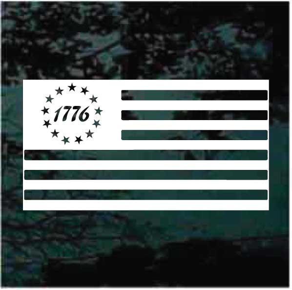 1776 American Flag Decals Stickers for Cars Trucks Windows
