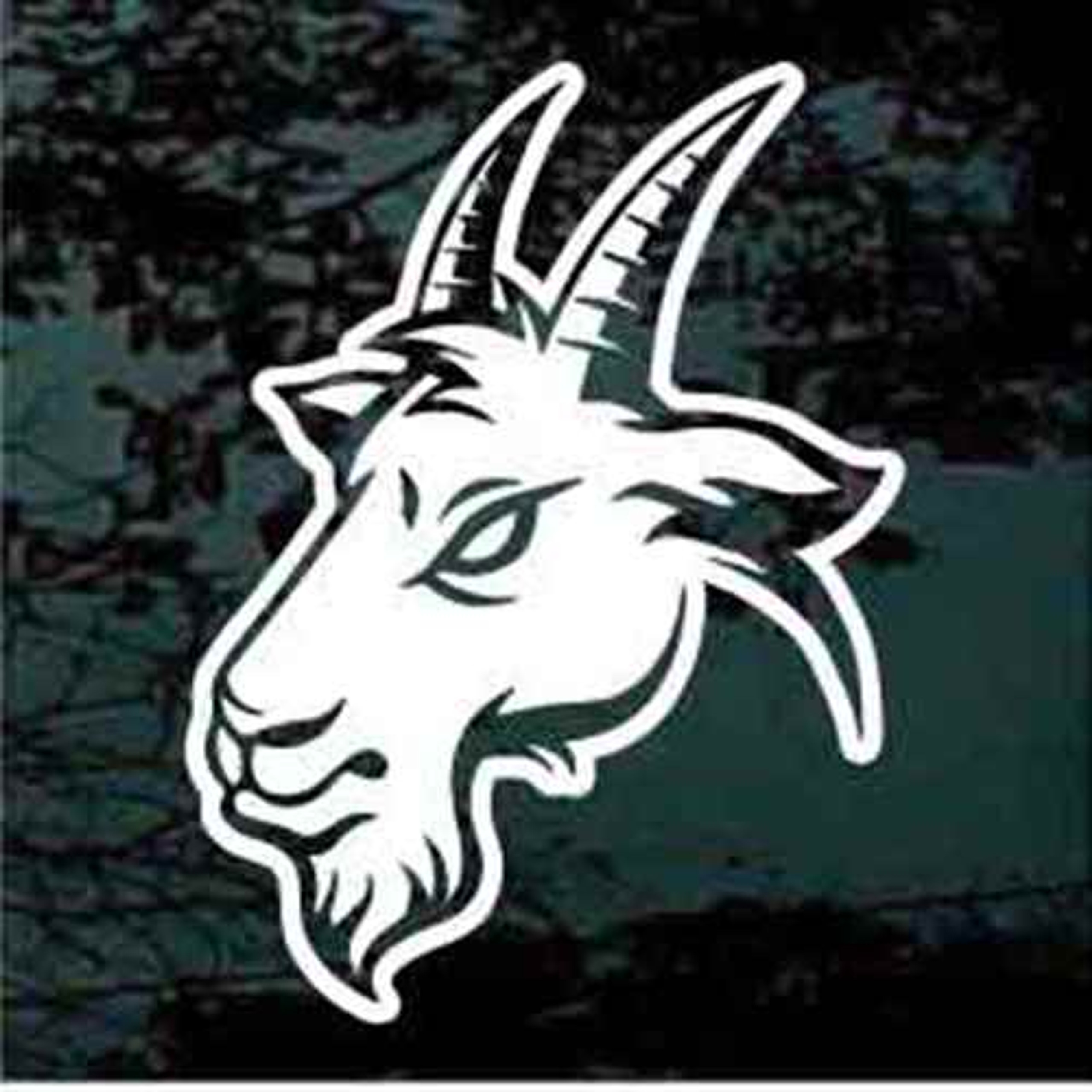 Angry Billy Goat Head Decals & Car Window Stickers Decal Junky