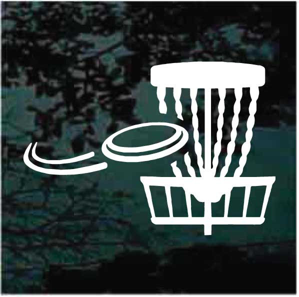 Disc & Disc Golf Basket Car Decals & Window Stickers Decal Junky