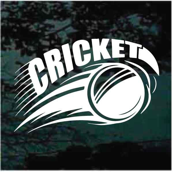 Cricket Ball Graphic Car Decals & Window Stickers Decal Junky