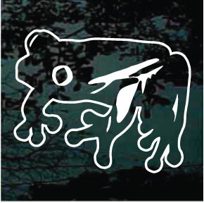 Sitting Frog Car Decals & Window Stickers Decal Junky
