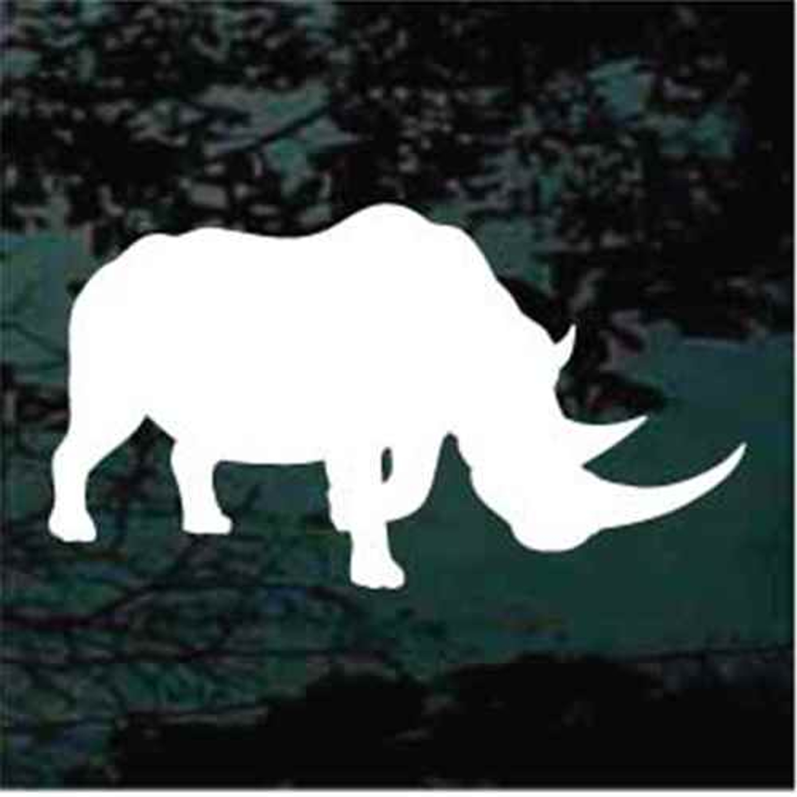 Rhinoceros Silhouette Car Decals & Window Stickers Decal Junky
