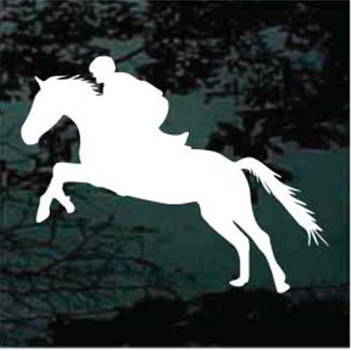 Silhouette Horse Jumping Decals & Car Window Stickers Decal Junky