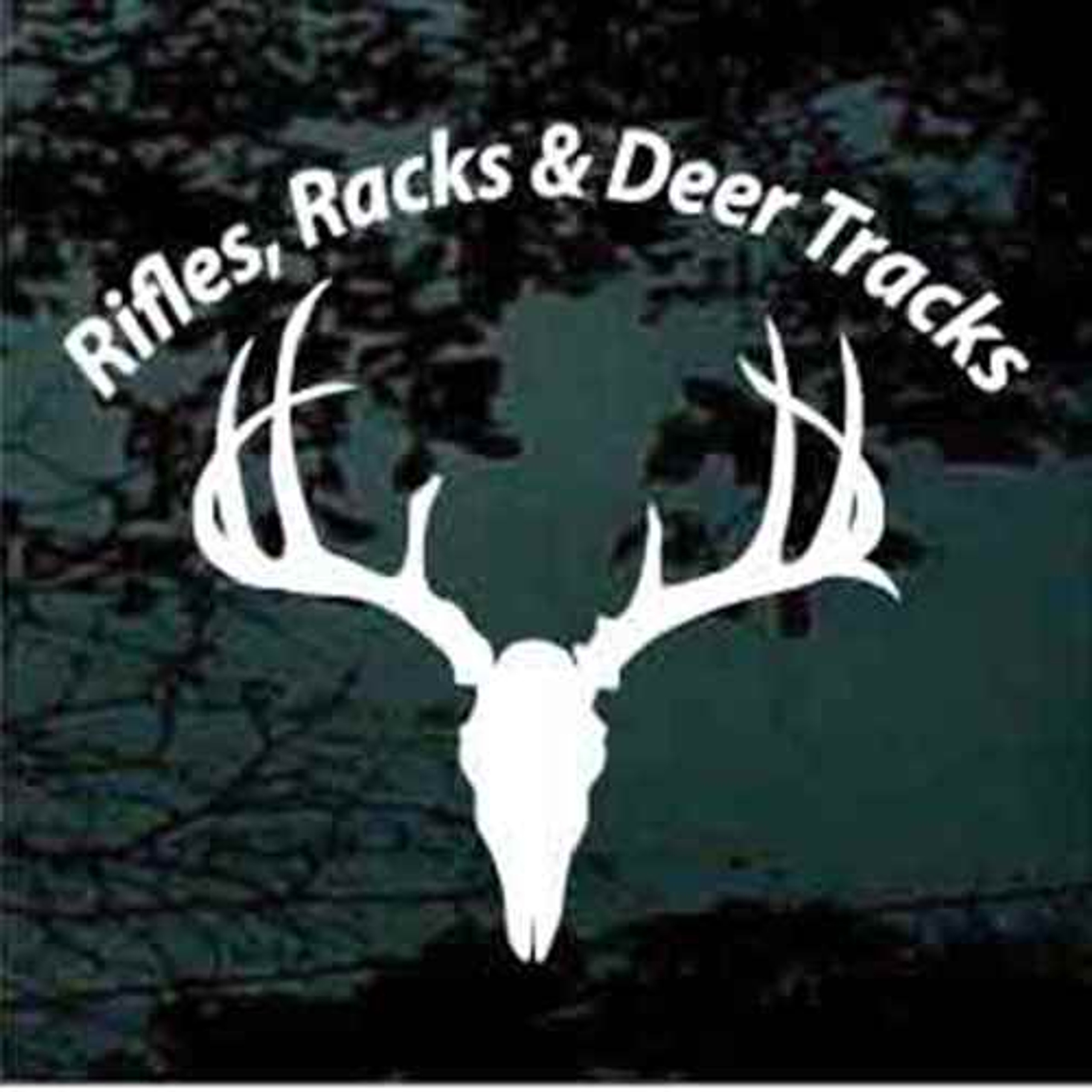 Decal Junky Stick 'Em Up! Rifles Racks & Deer Tracks Decals