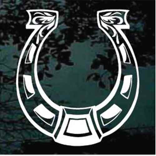 Detailed Horseshoe Decals & Window Stickers