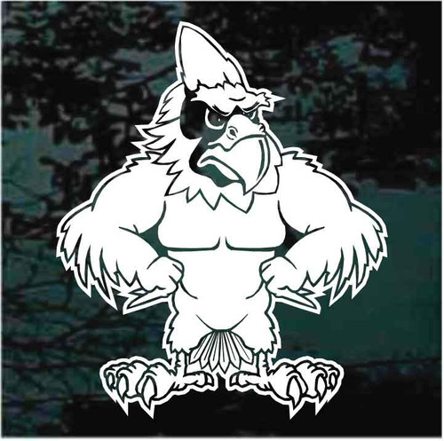 Tough Cardinals Mascot decals stickers