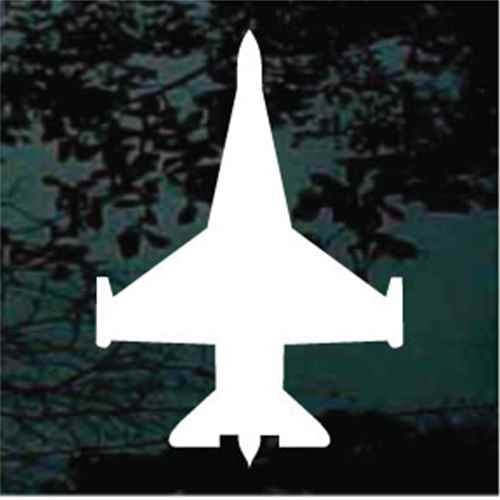 Bird's Eye View Jet Silhouette car window decals stickers