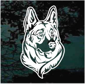 German Shepherd Face car window decals stickers