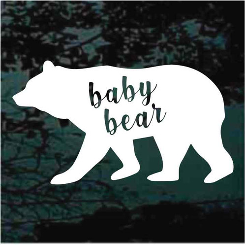 Baby Bear decals stickers
