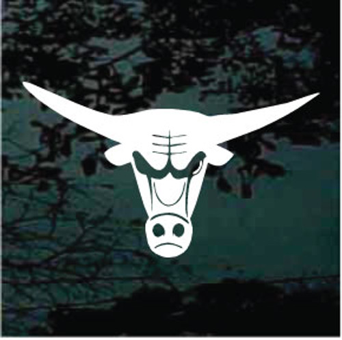 Solid Bull Head Mascot Decals