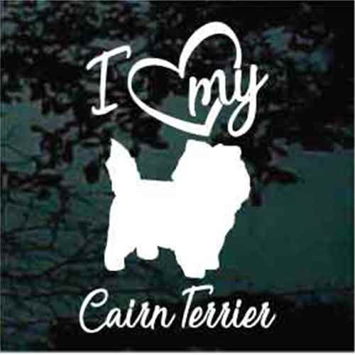 Cairn Terrier car window decals stickers
