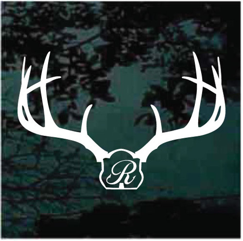 Deer Mount Fish Hook Monogram car window decals stickers Deer Mount Fish Hook Monogram car window decals stickers