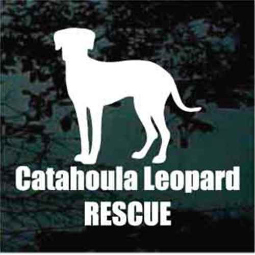 Catahoula Leopard Rescue car window decals stickers Catahoula Leopard Rescue car window decals stickers