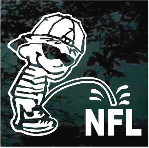 Bad Boy Peeing NFL decals stickers