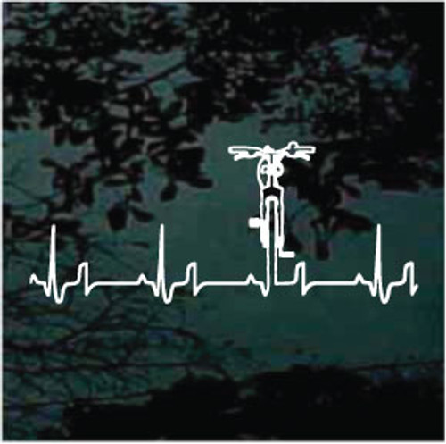 Mountain Bike Heartbeat Decals