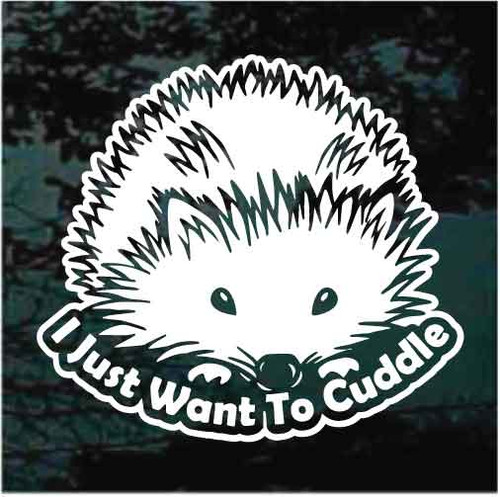 Arched Cuddle Hedgehog Decals