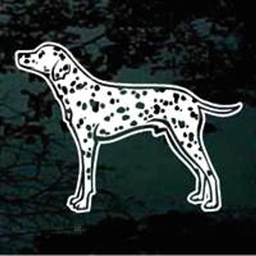 Dalmatian Standing Window Decal