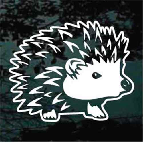 Sweet Hedgehog car window decals stickers