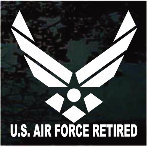 Retired US Air Force car window decals stickers