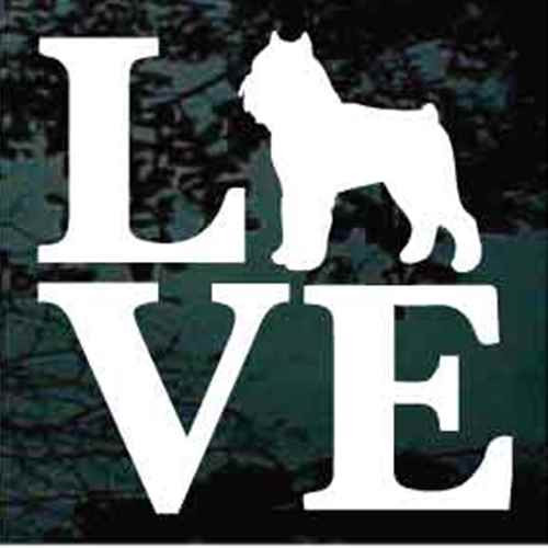 Brussels Griffon Love car window decals stickers