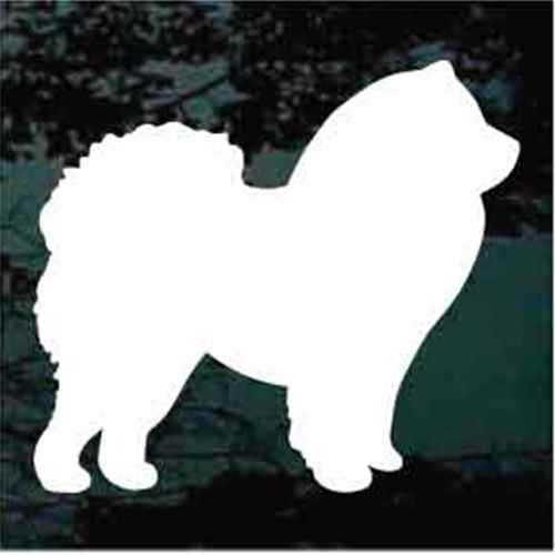 Chow Silhouette car window decals stickers