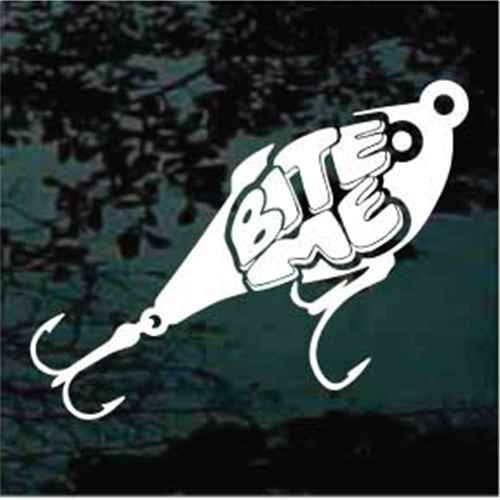 Download Bite Me Fishing Lure Decals - Decal Junky Stick 'Em Up!