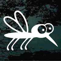 Funny Mosquito car window decals stickers