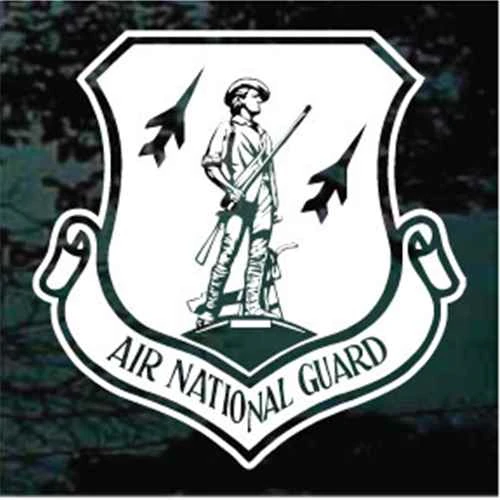 Air National Guard Shield car window decals stickers