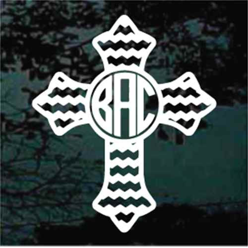 Chevron Cross Monogram