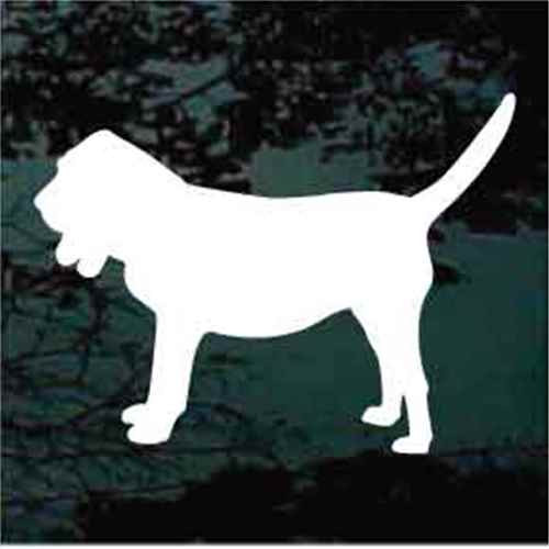 Bloodhound Silhouette car window decals stickers