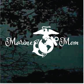 Marine Mom car window decals stickers