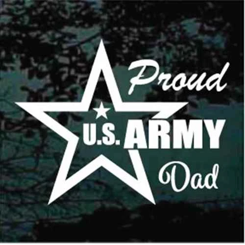 Proud Army Dad car window decals stickers