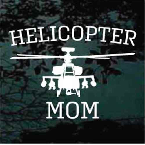 Helicopter Mom car window decals stickers