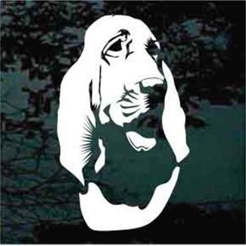 Bloodhound Head car window decals stickers
