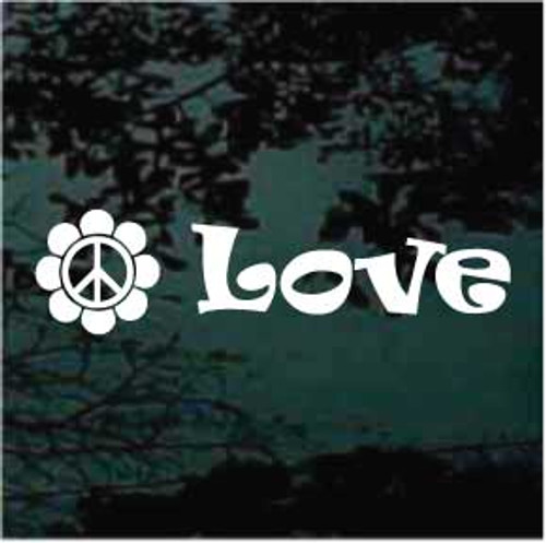 Peace Sign Love Car Window Decals