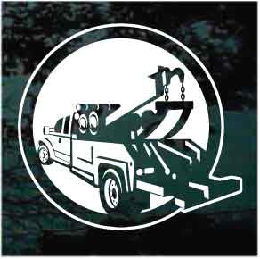 Tow Truck Wrecker car window decals stickers