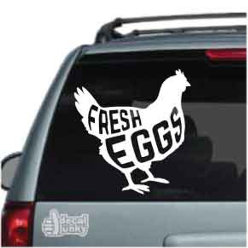 Chicken Decal, Chicken Sticker, Chicken Car Decal, Chicken Car