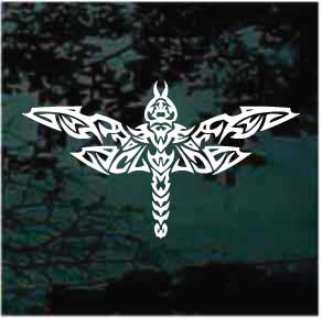 Tribal Dragonfly Tattoo car window decals stickers