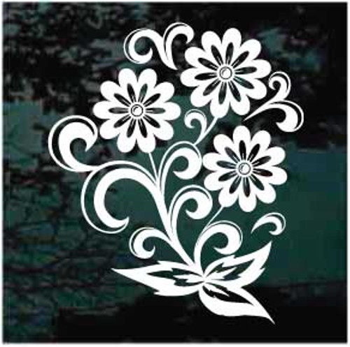 Flower Car Decals & Stickers | Decal Junky